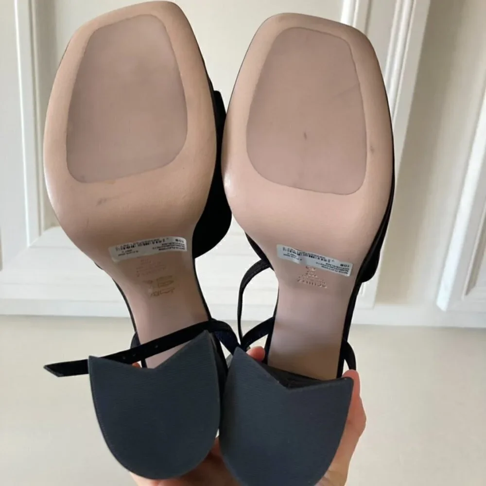 NWOT Schutz Free People Aryia Black Suede Platforms Sz 10